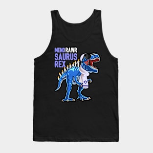 Menorawrsaurus Rex Dinosaur Hanukkah Tank Top